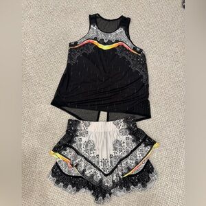 LUCKY IN LOVE - PAISLEY in Love Tank and Skirt Set with Medium Skirt/ L Top